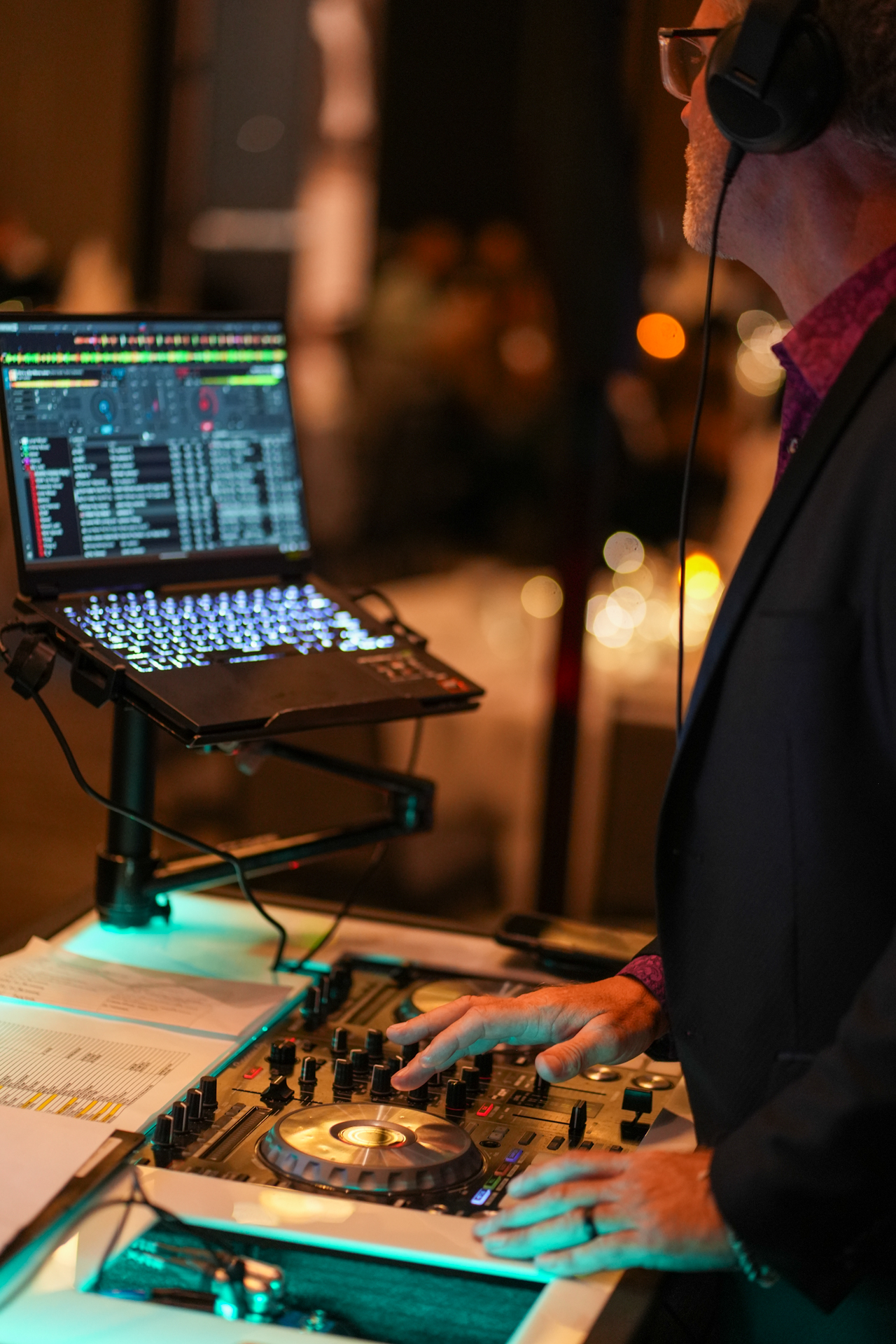 DJ performing at a private celebration photographed by Media Circle in Snellville, GA