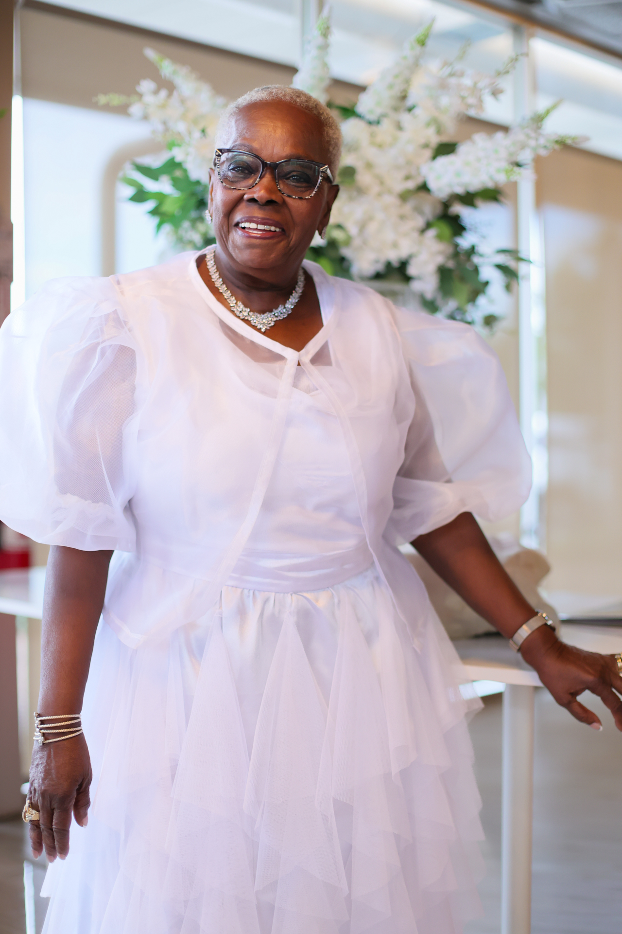 Portrait with floral background by Media Circle in Stonecrest, GA