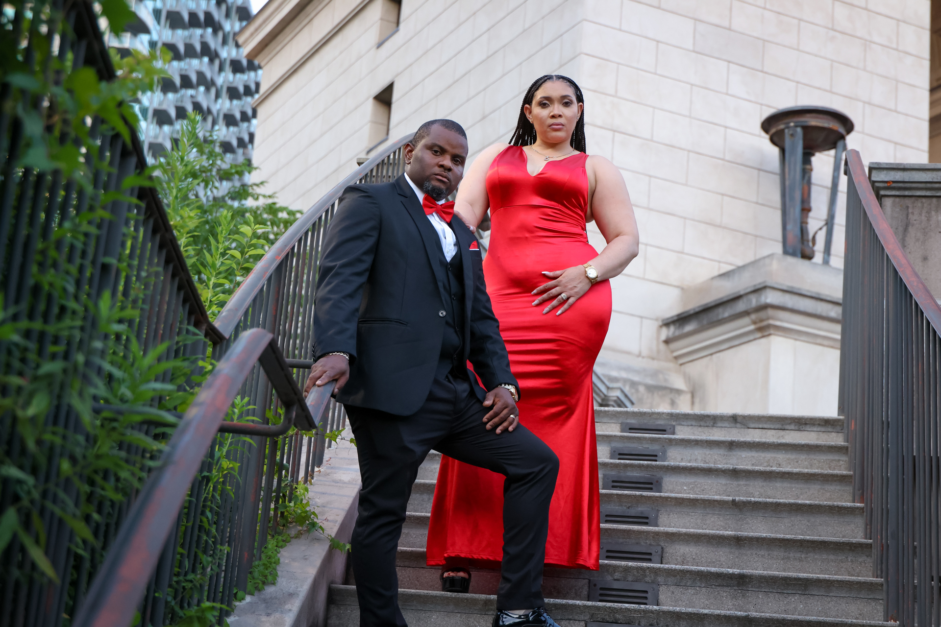 Editorial styled couple portrait on location by Media Circle in Snellville, GA